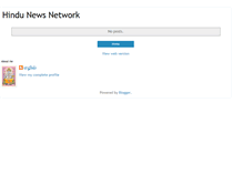 Tablet Screenshot of hindunewsnetwork.blogspot.com
