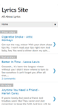 Mobile Screenshot of lyricssite.blogspot.com