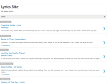 Tablet Screenshot of lyricssite.blogspot.com