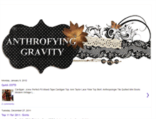 Tablet Screenshot of anthrofyinggravity.blogspot.com