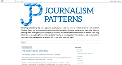 Desktop Screenshot of journalismpatterns.blogspot.com