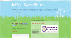 Desktop Screenshot of itwasasweetsixteen.blogspot.com