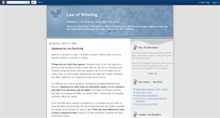 Desktop Screenshot of lawofwinning.blogspot.com