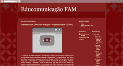 Desktop Screenshot of educomunicacaofam.blogspot.com