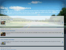 Tablet Screenshot of gardenfurnituredecoration.blogspot.com