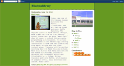 Desktop Screenshot of ksschoollibrary.blogspot.com