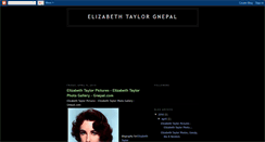 Desktop Screenshot of elizabeth-taylor-gnepal.blogspot.com