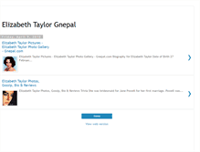 Tablet Screenshot of elizabeth-taylor-gnepal.blogspot.com