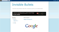 Desktop Screenshot of invisiblebullets.blogspot.com