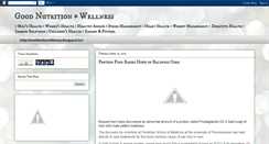 Desktop Screenshot of goodnutritionwellness.blogspot.com