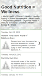 Mobile Screenshot of goodnutritionwellness.blogspot.com