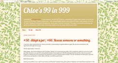 Desktop Screenshot of chloes99in999.blogspot.com