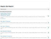 Tablet Screenshot of masini-de-masini.blogspot.com