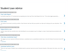 Tablet Screenshot of collegeloanadvice.blogspot.com