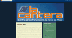 Desktop Screenshot of lacantera-tenisdemesa.blogspot.com