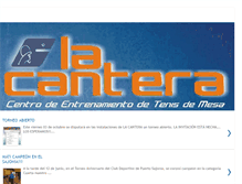 Tablet Screenshot of lacantera-tenisdemesa.blogspot.com