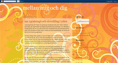 Desktop Screenshot of mellanmigochdig.blogspot.com