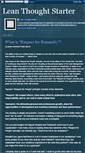 Mobile Screenshot of leanthoughtstarter.blogspot.com