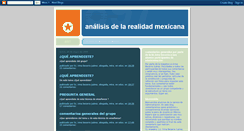 Desktop Screenshot of analisisdelarealidadmexicana.blogspot.com