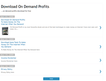 Tablet Screenshot of downloadondemandprofits.blogspot.com