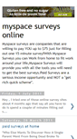 Mobile Screenshot of myspace-surveys-online.blogspot.com