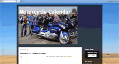 Desktop Screenshot of motorcyclecalendar.blogspot.com