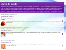 Tablet Screenshot of maniadesaude.blogspot.com