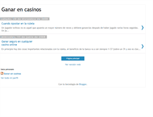 Tablet Screenshot of ganarencasino.blogspot.com