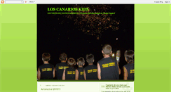 Desktop Screenshot of loscanarioskids.blogspot.com