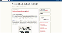 Desktop Screenshot of indianmuslimnotes.blogspot.com