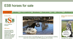 Desktop Screenshot of esbhorsesforsale.blogspot.com