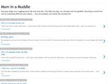 Tablet Screenshot of muminamuddle.blogspot.com