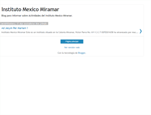 Tablet Screenshot of institutomexico-miramar.blogspot.com