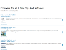 Tablet Screenshot of freewareforall.blogspot.com