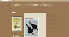 Desktop Screenshot of italianfashionvintage.blogspot.com