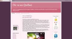 Desktop Screenshot of onvaquebec.blogspot.com