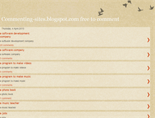 Tablet Screenshot of commenting-sites.blogspot.com