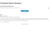 Tablet Screenshot of footloosedancekompany.blogspot.com