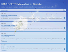Tablet Screenshot of iuriscoeptumestudiosenderechoiucesmag.blogspot.com