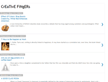 Tablet Screenshot of creativefinger.blogspot.com