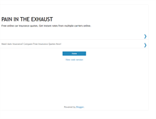 Tablet Screenshot of painintheexhaust.blogspot.com