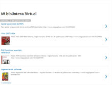 Tablet Screenshot of mibiblioteca-virtual.blogspot.com