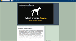 Desktop Screenshot of caninoadestramento.blogspot.com