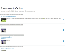 Tablet Screenshot of caninoadestramento.blogspot.com