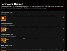 Tablet Screenshot of karanamburecipes.blogspot.com