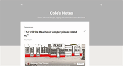 Desktop Screenshot of colecoop.blogspot.com