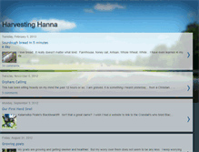 Tablet Screenshot of harvestinghanna.blogspot.com