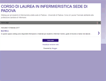 Tablet Screenshot of infermieristica-padova.blogspot.com