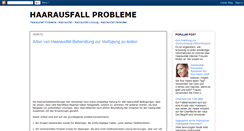 Desktop Screenshot of haarausfall-probleme.blogspot.com