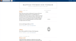 Desktop Screenshot of mattias-tycker.blogspot.com